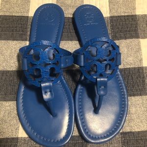 Tory Burch Miller Sandals. Royal Blue. Size 8.5.